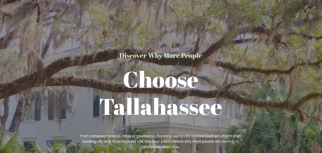 move to Florida choose tallahassee homepage